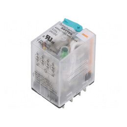 Releu Electromagnetic Industrial 4PDT 24V/DC 10A 240V/AC Cu Soclu | Electronic-mag.ro | Componente Electronice