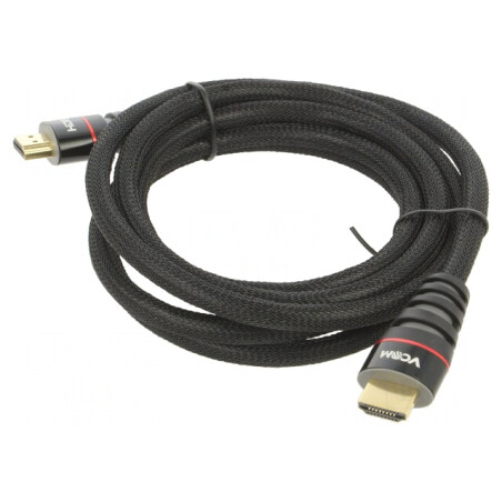 Cablu HDMI 1.4 PVC Textil 1.8m | Electronic-mag.ro | Componente Electronice