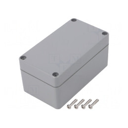 Carcasă universală ABS gri închis IP67 65x115x55 mm | Electronic-mag.ro | Componente Electronice