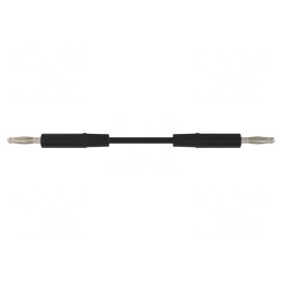 Cablu de măsurare 1m negru 70VDC 33VAC 10A | Electronic-mag.ro | Componente Electronice