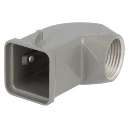 Carcasă conectori HDC 3A unghi cablu | Electronic-mag.ro | Componente Electronice