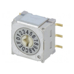Întrerupător codificare HEX/BCD 16 poziții vertical ND3 | Electronic-mag.ro | Componente Electronice