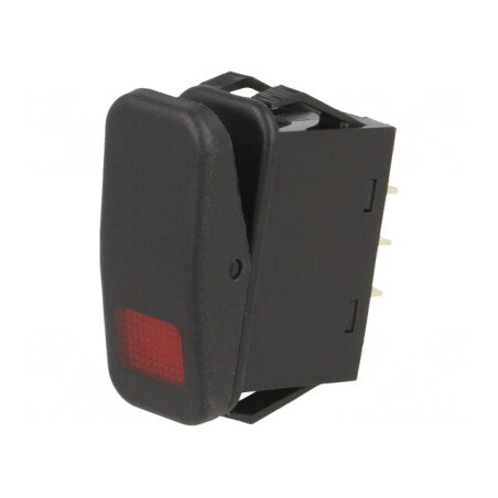Comutator Basculant Negru cu LED OFF-ON 21A 14V IP56 | Electronic-mag.ro | Componente Electronice