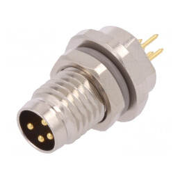 Conector M8 Tată 4 Pin IP67 30V 2,5-4mm | Electronic-mag.ro | Componente Electronice