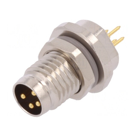 Conector M8 Tată 4 Pin IP67 30V 2,5-4mm | Electronic-mag.ro | Componente Electronice