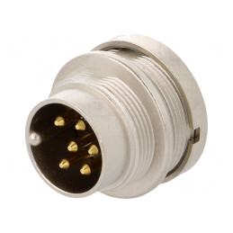 Conector M16 Soclu Tată 6 PIN IP68 250V | Electronic-mag.ro | Componente Electronice