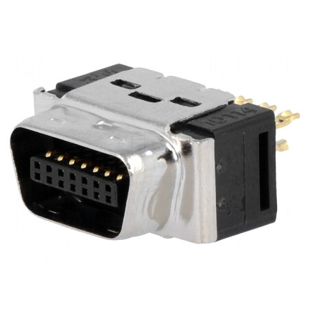 Conector MDR 14-Pin Ecranat pe Cablu Poliester Mufă Tată | Electronic-mag.ro | Componente Electronice