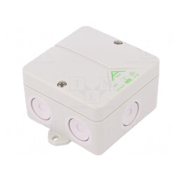 Cutie de conexiuni 80x80x52mm polistiren | Electronic-mag.ro | Componente Electronice