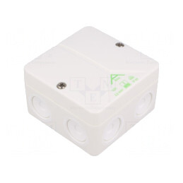 Carcasă cutie de conexiuni 80x80x52mm polistiren | Electronic-mag.ro | Componente Electronice