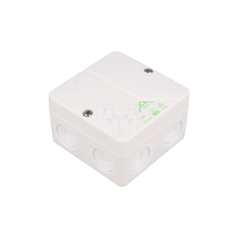 Carcasă cutie de conexiuni 80x80x52mm polistiren | Electronic-mag.ro | Componente Electronice