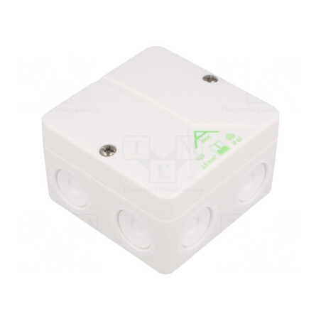 Carcasă cutie de conexiuni 80x80x52mm polistiren | Electronic-mag.ro | Componente Electronice