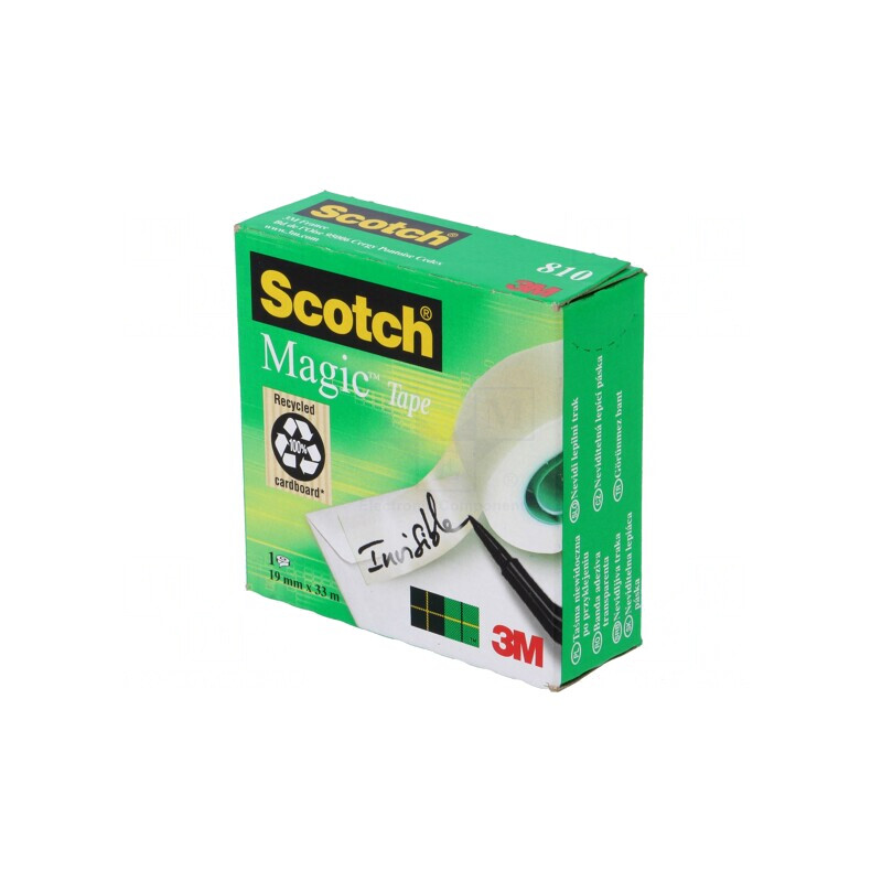 Bandă Autoadezivă Albă Mată 19mm x 33m | Electronic-mag.ro | Componente Electronice