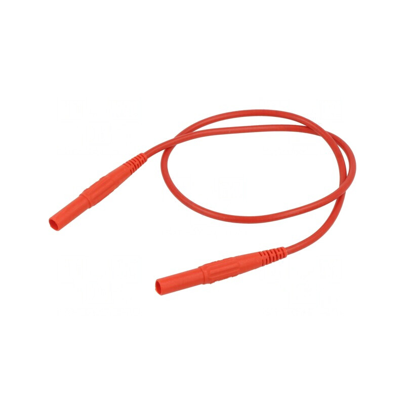 Cablu de măsurare mufă banană 4mm roșie 19A | Electronic-mag.ro | Componente Electronice