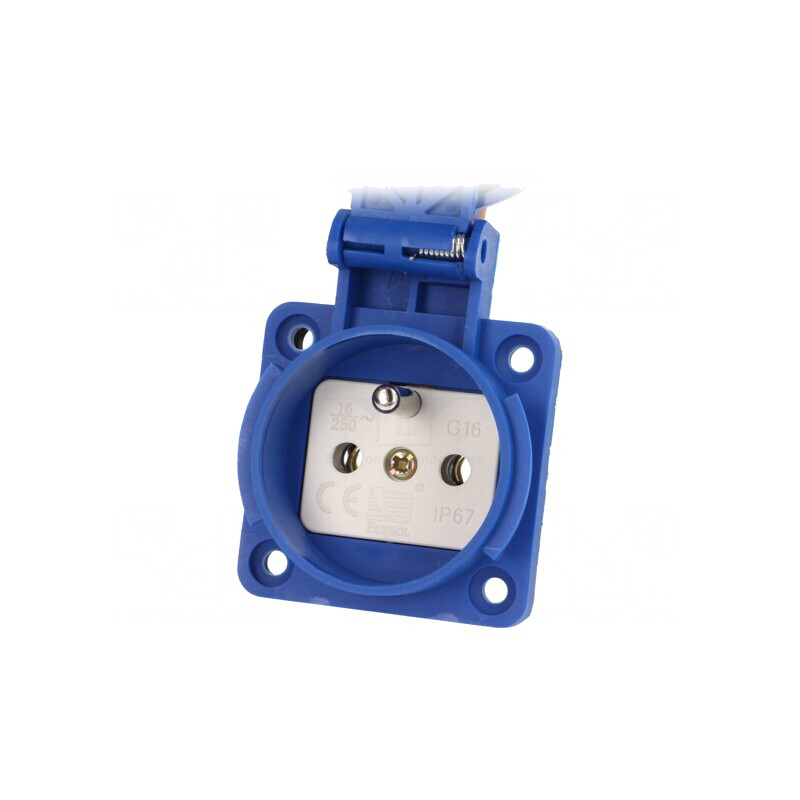 Conector alimentare AC 2P+PE 250V 16A Albastru | Electronic-mag.ro | Componente Electronice Conector alimentare AC 2P+PE 250V 16A Albastru | Electronic-mag.ro | Componente Electronice