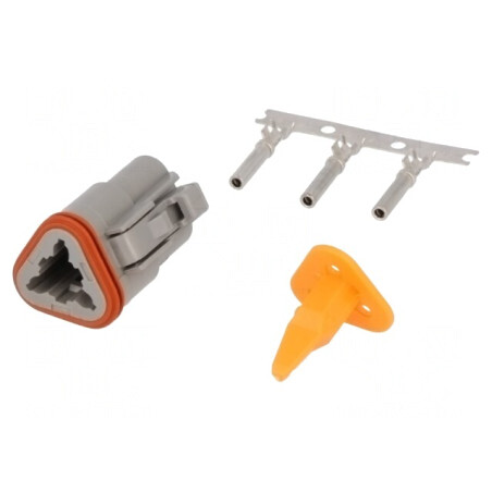 Conector DT Mamă 3 Pin Crimpat Cablu-Cablu | Electronic-mag.ro | Componente Electronice