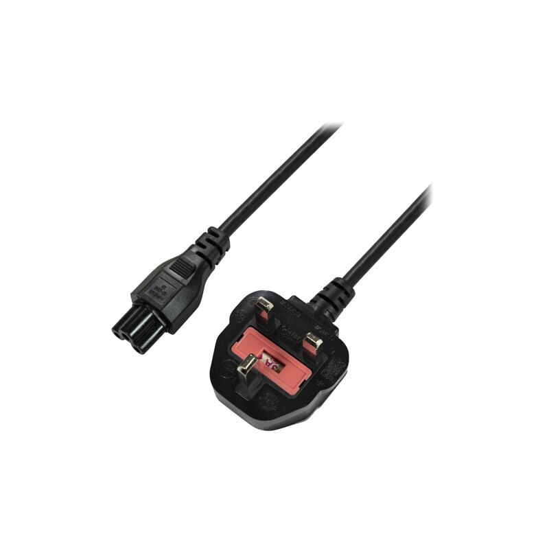Cablu Alimentare 1.8m Negru 3x0.75mm2 BS 1363 la IEC C5 | Electronic-mag.ro | Componente Electronice Cablu Alimentare 1.8m Negru 3x0.75mm2 BS 1363 la IEC C5 | Electronic-mag.ro | Componente Electronice