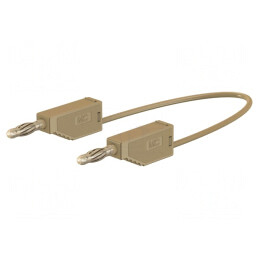 Cablu de măsurare 60VDC 30VAC 32A 0,25m Maro | Electronic-mag.ro | Componente Electronice