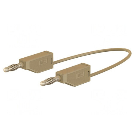 Cablu de măsurare 60VDC 30VAC 32A 0,25m Maro | Electronic-mag.ro | Componente Electronice