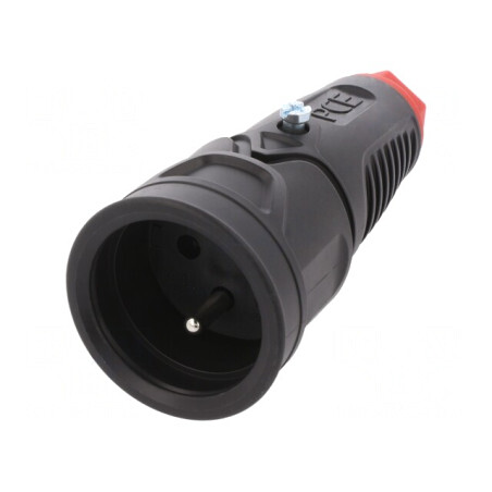 Conector de alimentare AC mamă 250V 16A pe cablu | Electronic-mag.ro | Componente Electronice