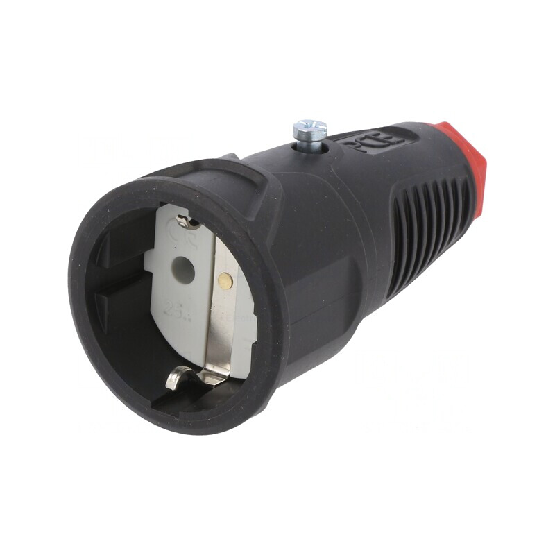 Conector Alimentare AC Mamă 2P PE 250V 16A pe Cablu | Electronic-mag.ro | Componente Electronice