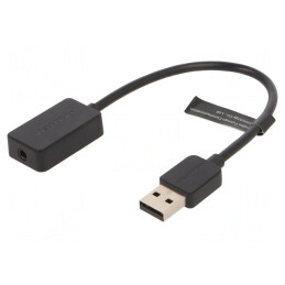 Card de Extensie PC Audio Neagră cu USB și Jack 3.5mm | Electronic-mag.ro | Componente Electronice