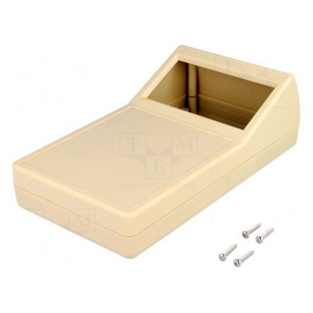 Carcasă desktop ABS gri cu răsucire | Electronic-mag.ro | Componente Electronice