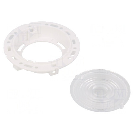 Lentilă LED rotundă plexiglass transparentă albă | Electronic-mag.ro | Componente Electronice
