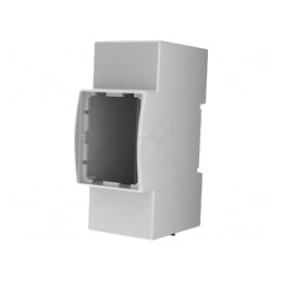 Carcasă pentru șină DIN gri 90,5mm x 36,3mm x 62mm | Electronic-mag.ro | Componente Electronice