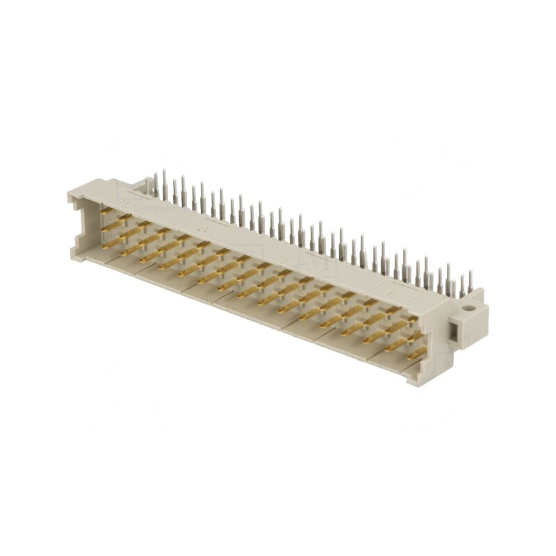 Soclu DIN 41612 tip F tată 48 PIN THT 90° | Electronic-mag.ro | Componente Electronice