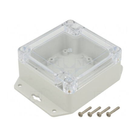 Carcasă universală ABS gri deschis 90x90x45 mm | Electronic-mag.ro | Componente Electronice