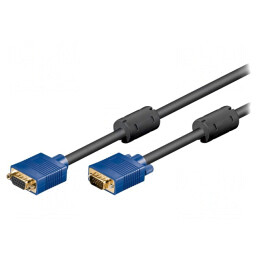 Cablu D-Sub 15pin HD 1,8m Negru | Electronic-mag.ro | Componente Electronice