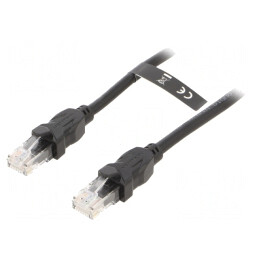 Patch Cord UTP Cat6 Negru 8m | Electronic-mag.ro | Componente Electronice