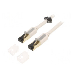 Patch Cord Ethernet S/FTP PVC Gri 5m RJ45 | Electronic-mag.ro | Componente Electronice