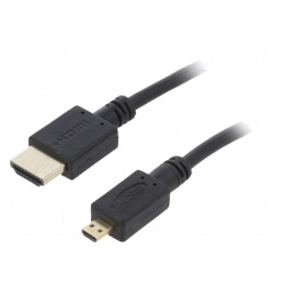 Cablu HDMI 2.0 micro HDMI 4.5m negru | Electronic-mag.ro | Componente Electronice