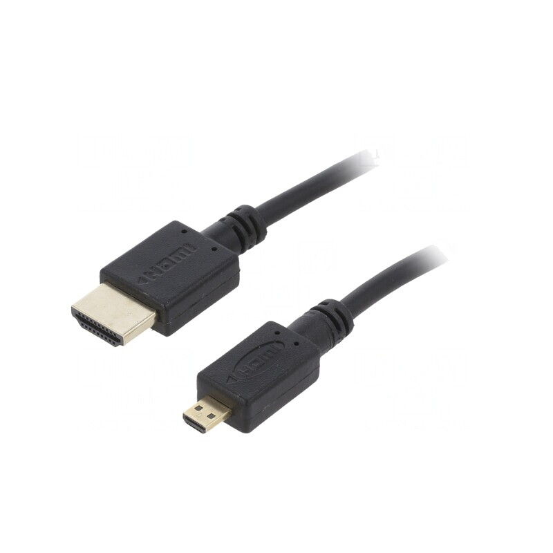 Cablu HDMI 2.0 micro HDMI 4.5m negru | Electronic-mag.ro | Componente Electronice