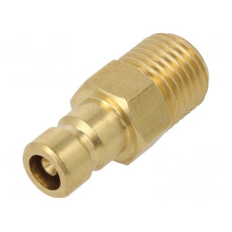 Conector ştuţ cu supapă 10 bar alamă 9 mm | Electronic-mag.ro | Componente Electronice