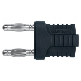 Conector Banană 4mm 12A Negru | Electronic-mag.ro | Componente Electronice