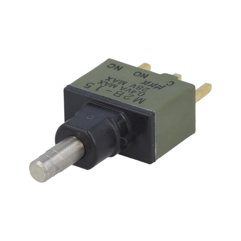Comutator acționat prin apăsare 2 poziții SPDT 1A 125VAC | Electronic-mag.ro | Componente Electronice