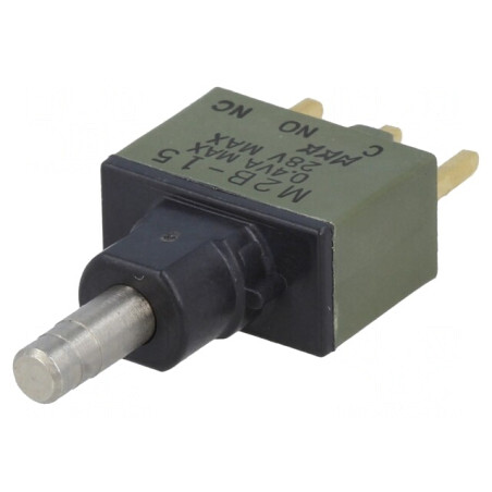 Comutator acționat prin apăsare 2 poziții SPDT 1A 125VAC | Electronic-mag.ro | Componente Electronice