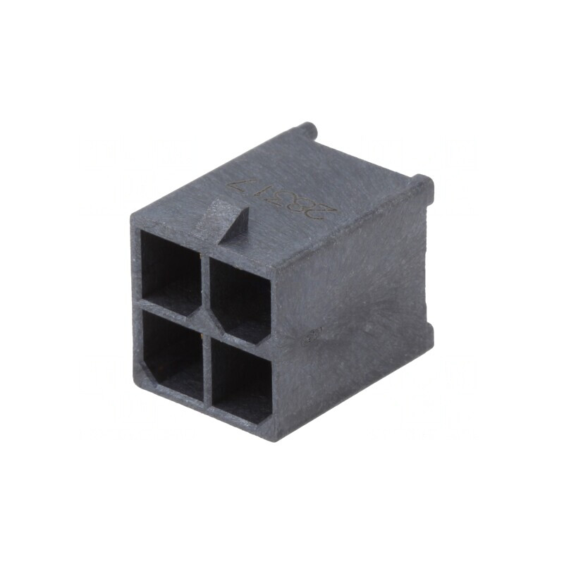 Soclu Tată Mega-Fit 5,7mm 4 PIN 23A THT | Electronic-mag.ro | Componente Electronice