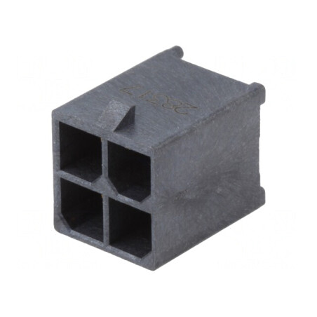 Soclu Tată Mega-Fit 5,7mm 4 PIN 23A THT | Electronic-mag.ro | Componente Electronice