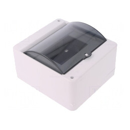 Carcasă ABS Albă pentru Aparatură Modulară IP30 de Perete | Electronic-mag.ro | Componente Electronice