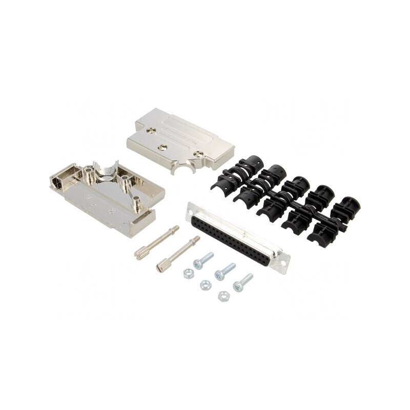 D-Sub 37-Pin Mufă Mamă pentru Cablu Neagră | Electronic-mag.ro | Componente Electronice