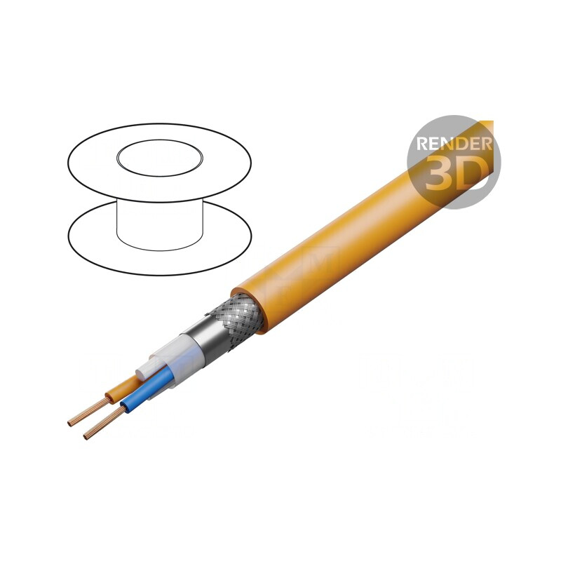 Cablu Foundation Fieldbus 1x2x18AWG Cu PVC Portocaliu | Electronic-mag.ro | Componente Electronice