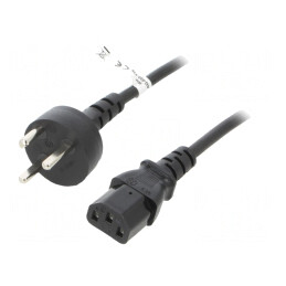 Cablu Alimentare IEC C13 2m Negru 10A 250V | Electronic-mag.ro | Componente Electronice