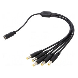 Cablu Alimentare DC 5,5/2,1 mm 2x0,5mm2 x5 Mufe și Socluri | Electronic-mag.ro | Componente Electronice