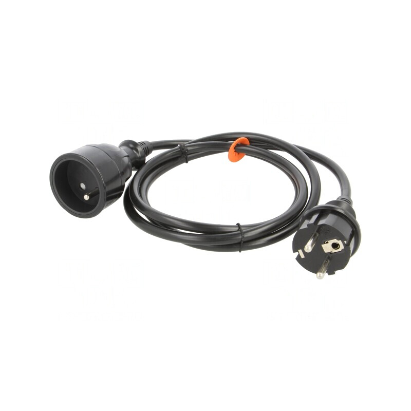 Prelungitor Negru 1,5m 16A 3x1,5mm2 | Electronic-mag.ro | Componente Electronice