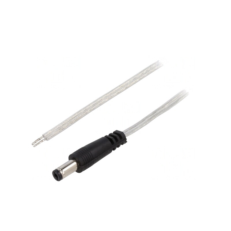 Cablu Alimentare DC 5m 2x0,5mm2 Mufă Dreaptă Transparentă | Electronic-mag.ro | Componente Electronice