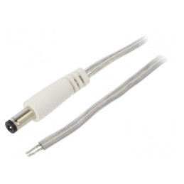 Cablu Transparent 2x0,5mm2 cu Mufă DC 5m | Electronic-mag.ro | Componente Electronice