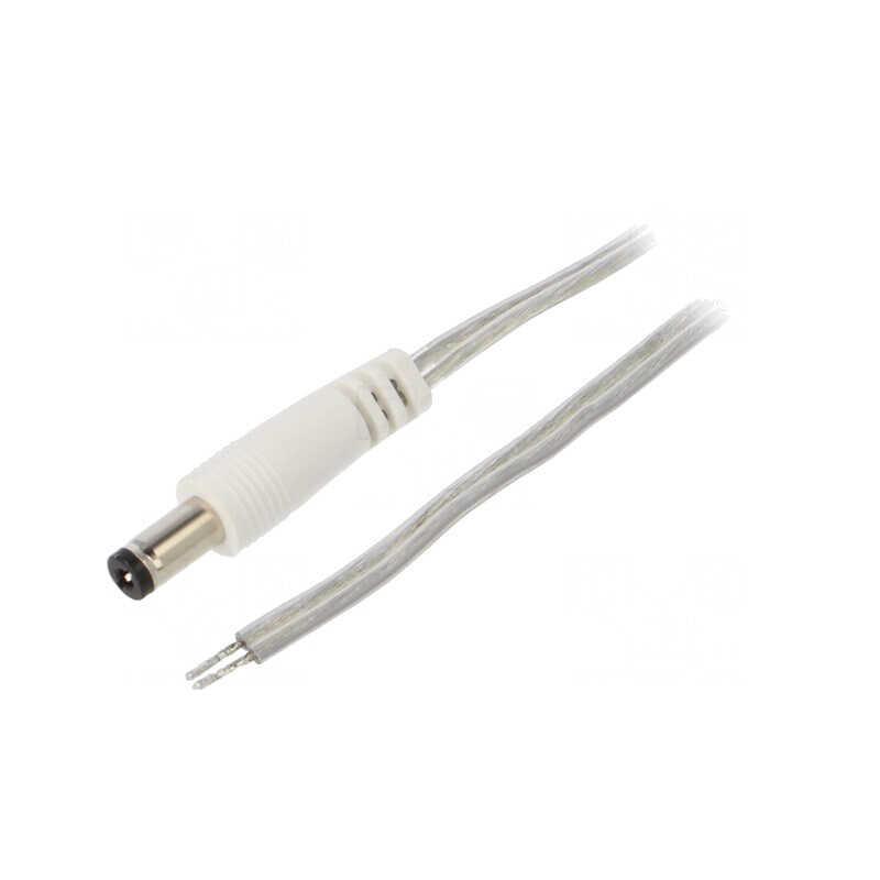 Cablu Transparent 2x0,5mm2 cu Mufă DC 5m | Electronic-mag.ro | Componente Electronice